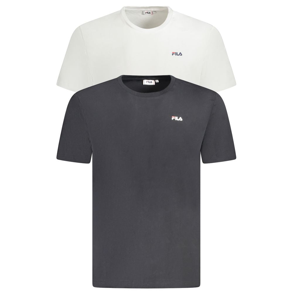 Fila Schwarzes Herren-T-Shirt aus Bio-Baumwolle