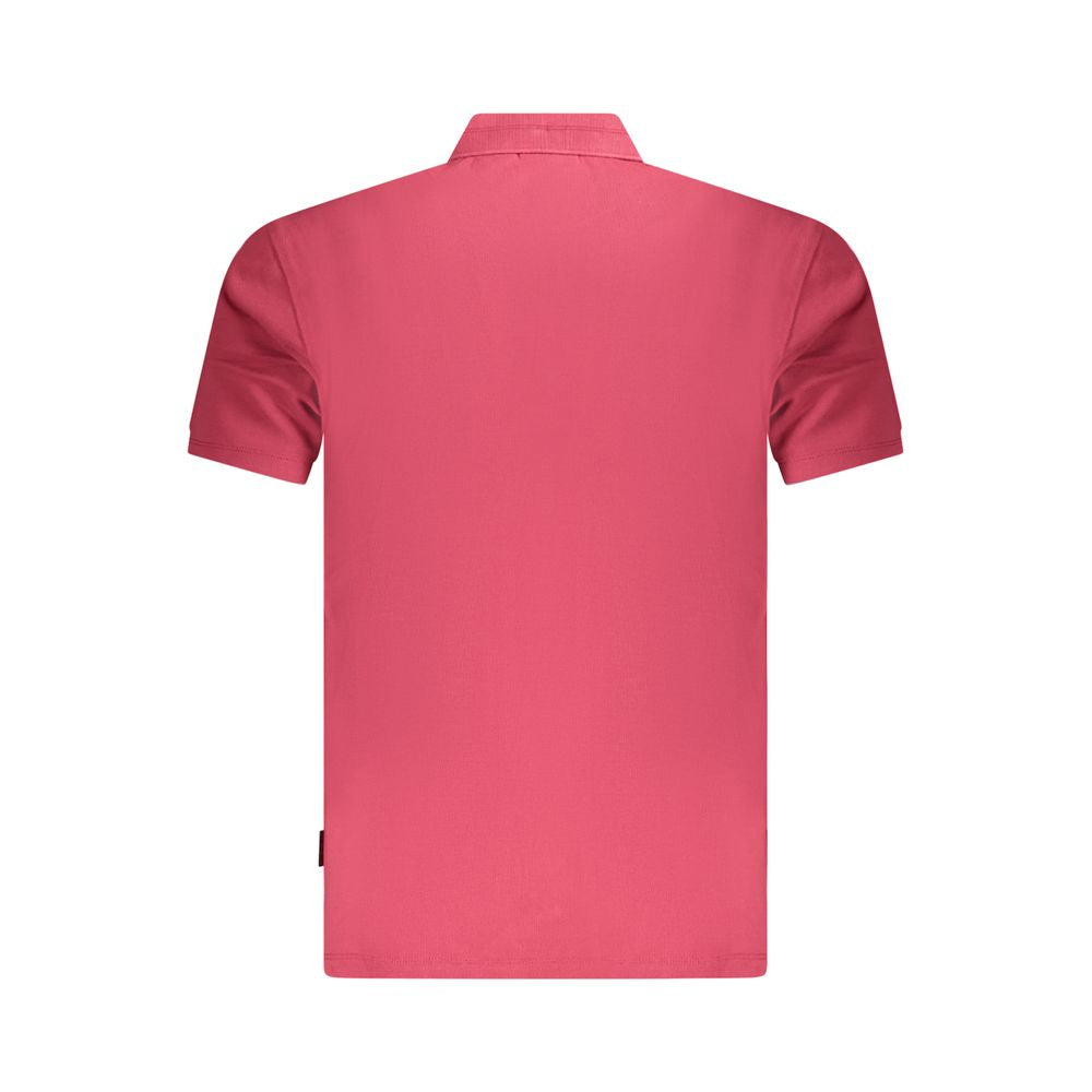 Napapijri Rotes Herren-Poloshirt aus Baumwolle