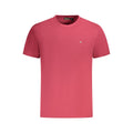 Napapijri Rotes Baumwoll-T-Shirt für Herren