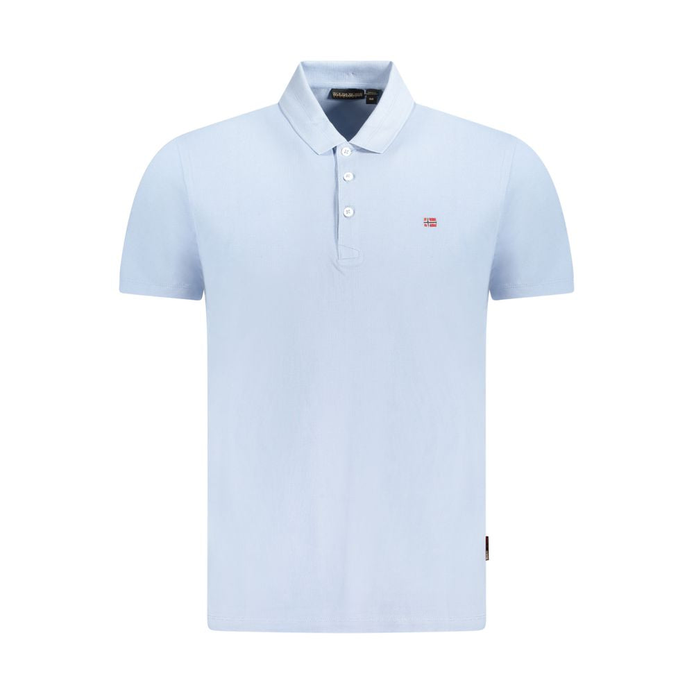 Napapijri Cotton Polo Shirt in Blue