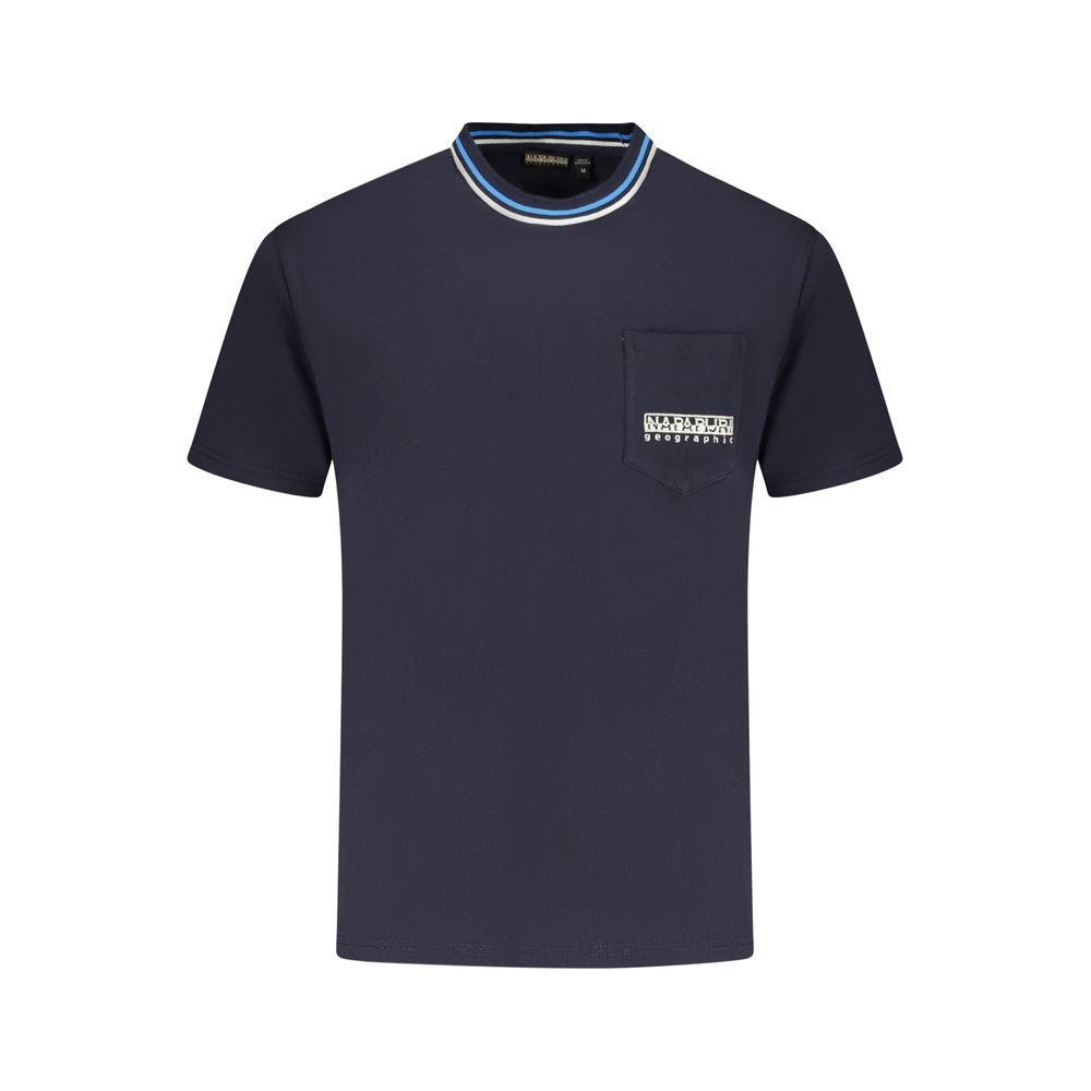 Napapijri Blu Baumwoll-T-Shirt für Herren