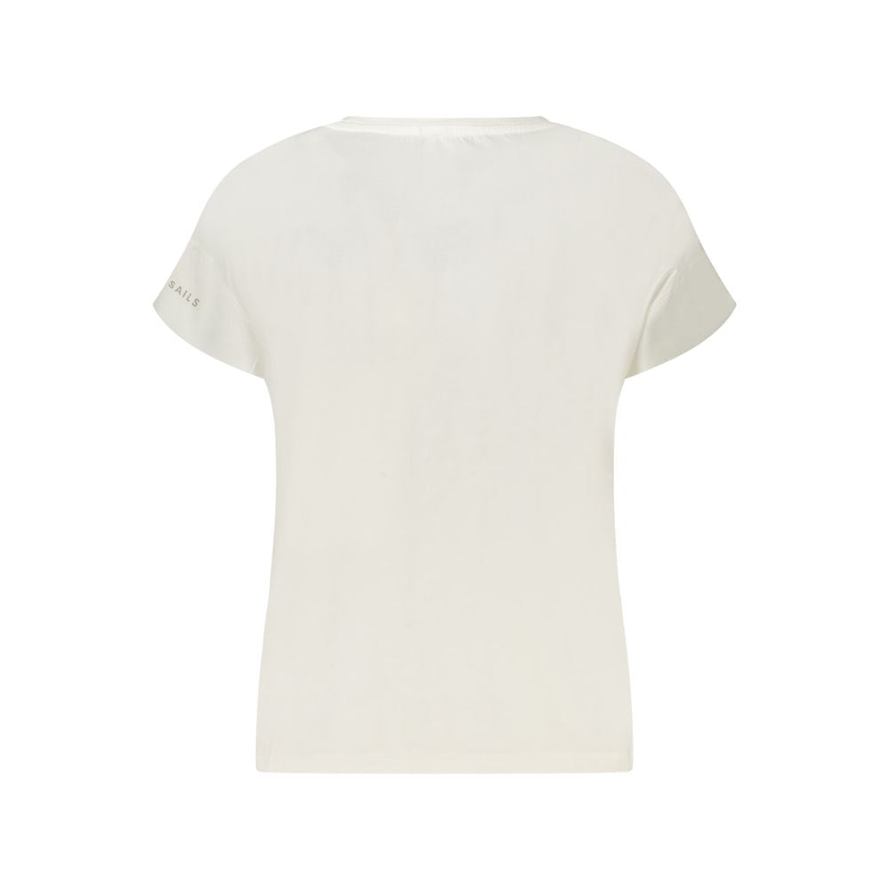 North Sails Weißes Baumwoll-T-Shirt