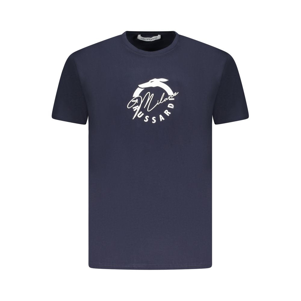 Trussardi Blu Baumwoll-T-Shirt für Herren