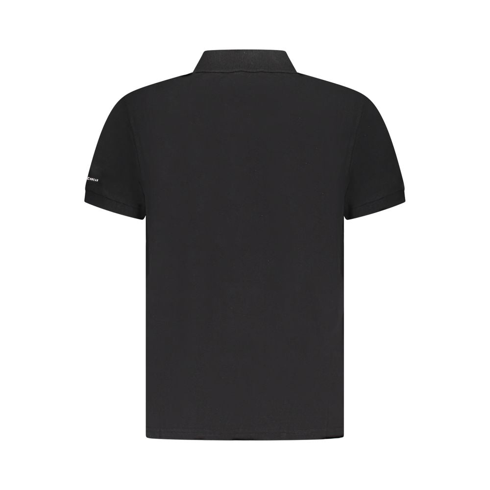 Trussardi Schwarzes Baumwoll-Poloshirt für Herren