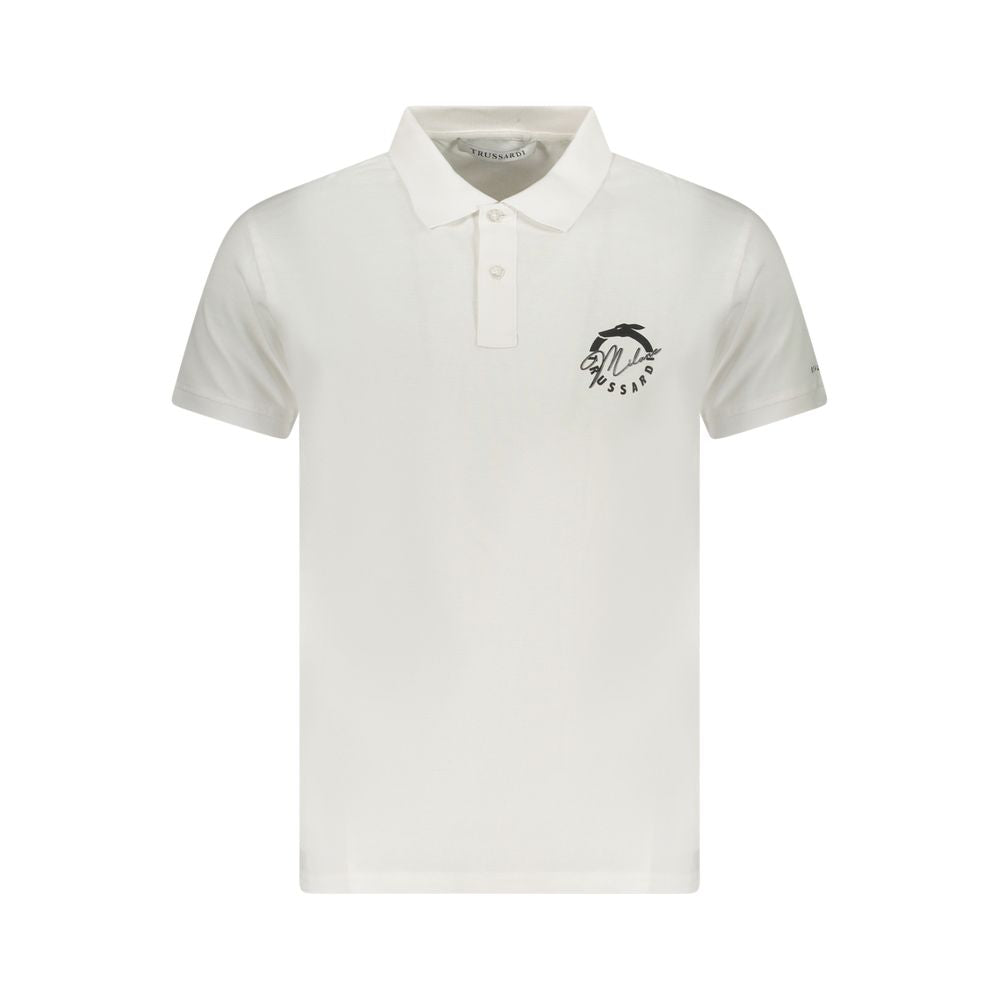 Trussardi Baumwoll-Poloshirt in Weiß