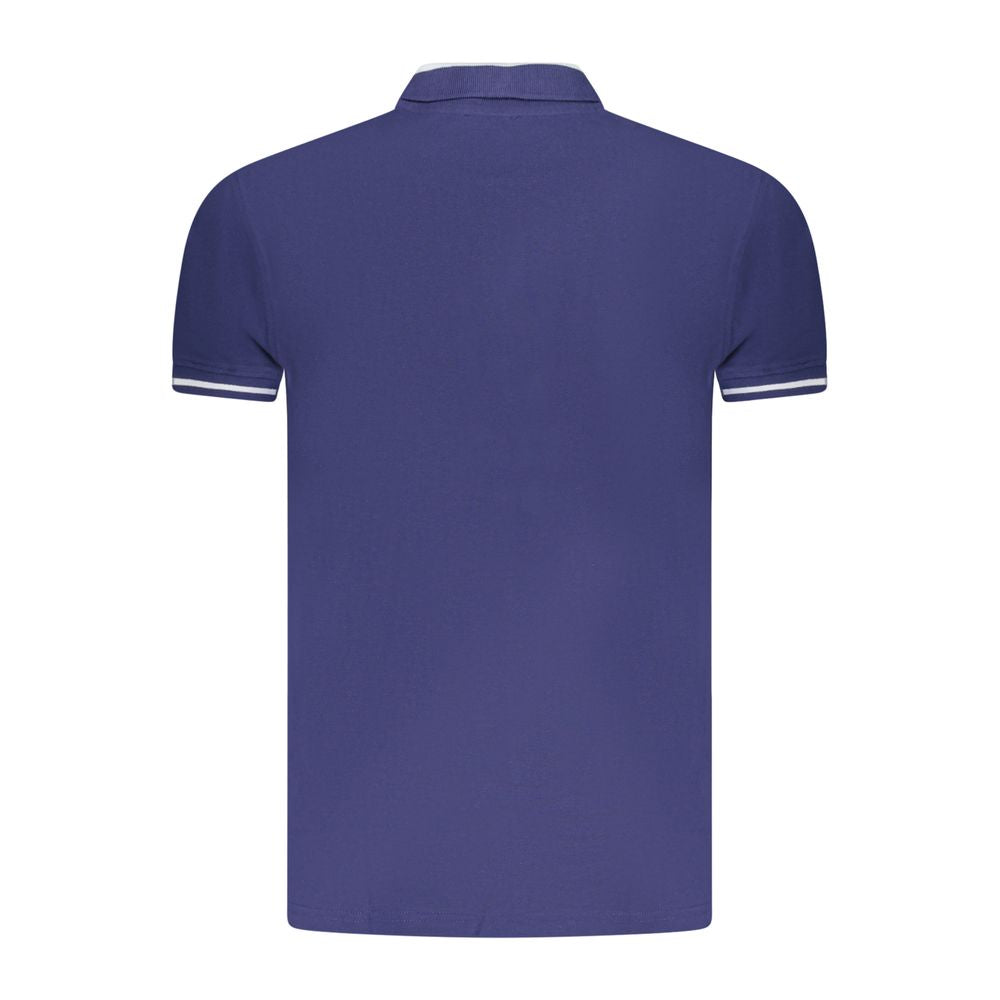 Cavalli Class Blu Cotton Herren Poloshirt