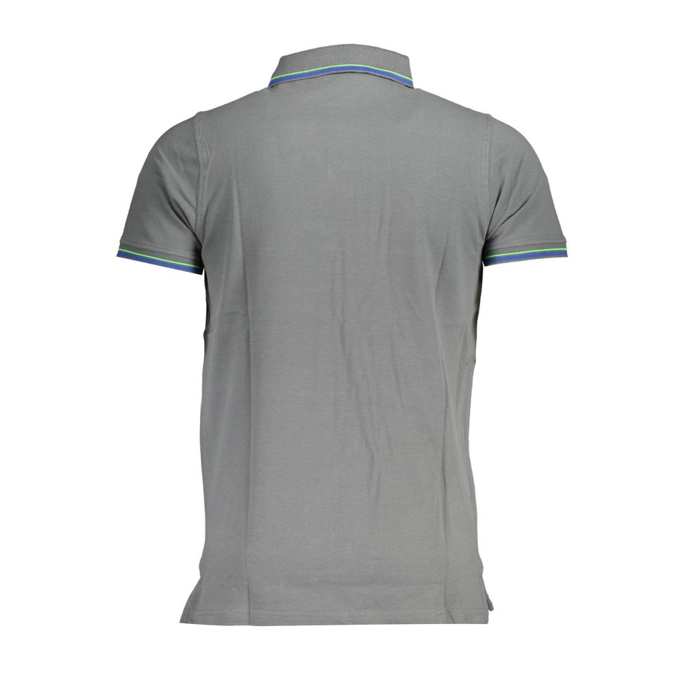 Norway 1963 Grigio Baumwoll-Herrenpoloshirt