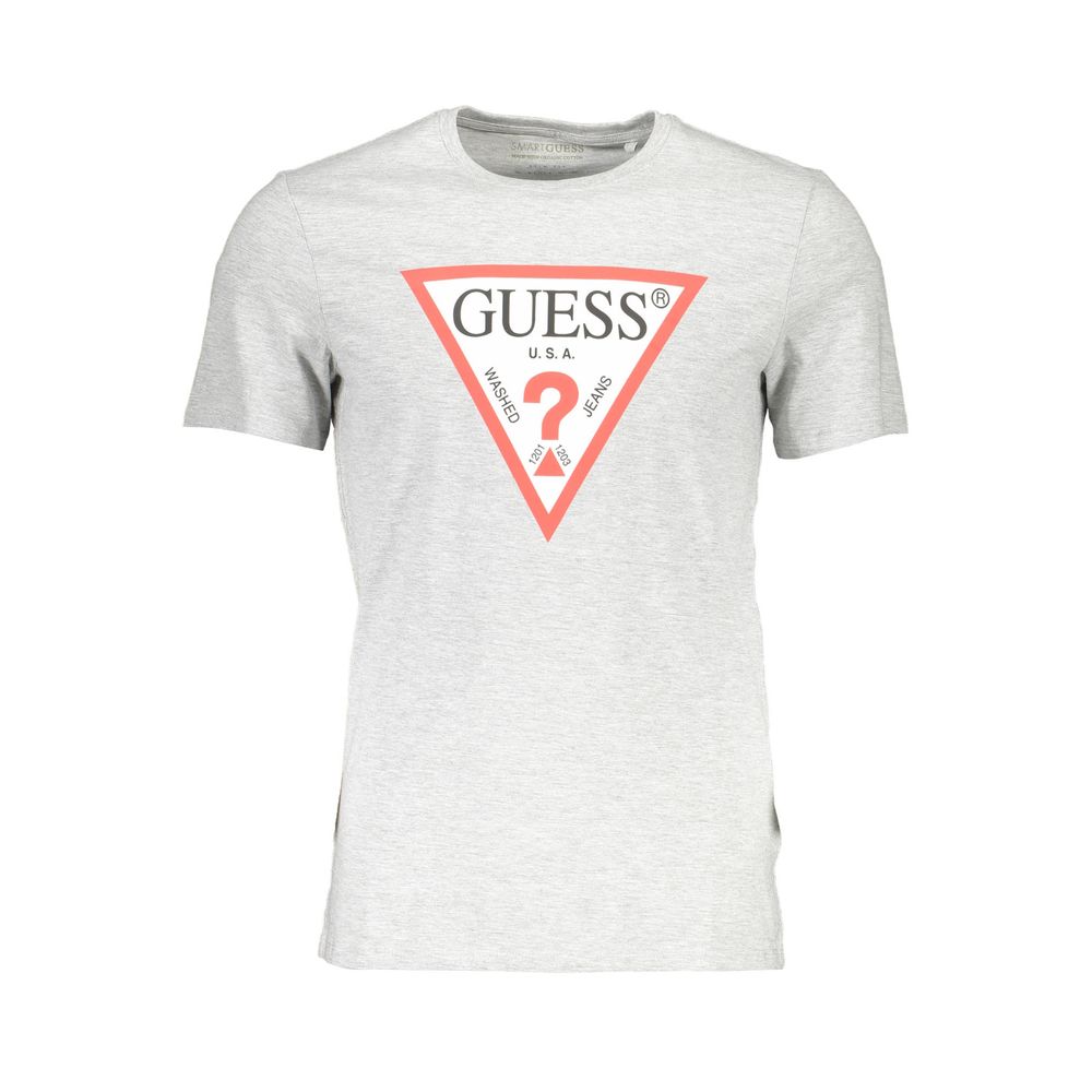 Guess Jeans Grey Cotton T-Shirt