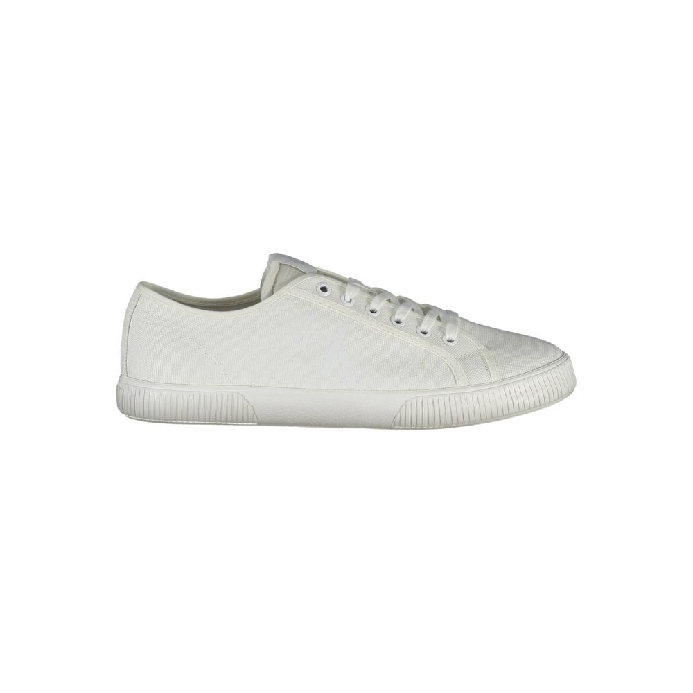 Calvin Klein White Cotton Sneakers