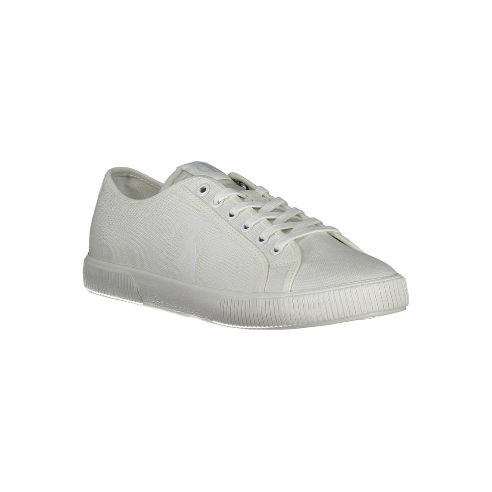 Calvin Klein White Cotton Sneakers