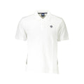 North Sails Bianco Baumwoll-Herrenpoloshirt
