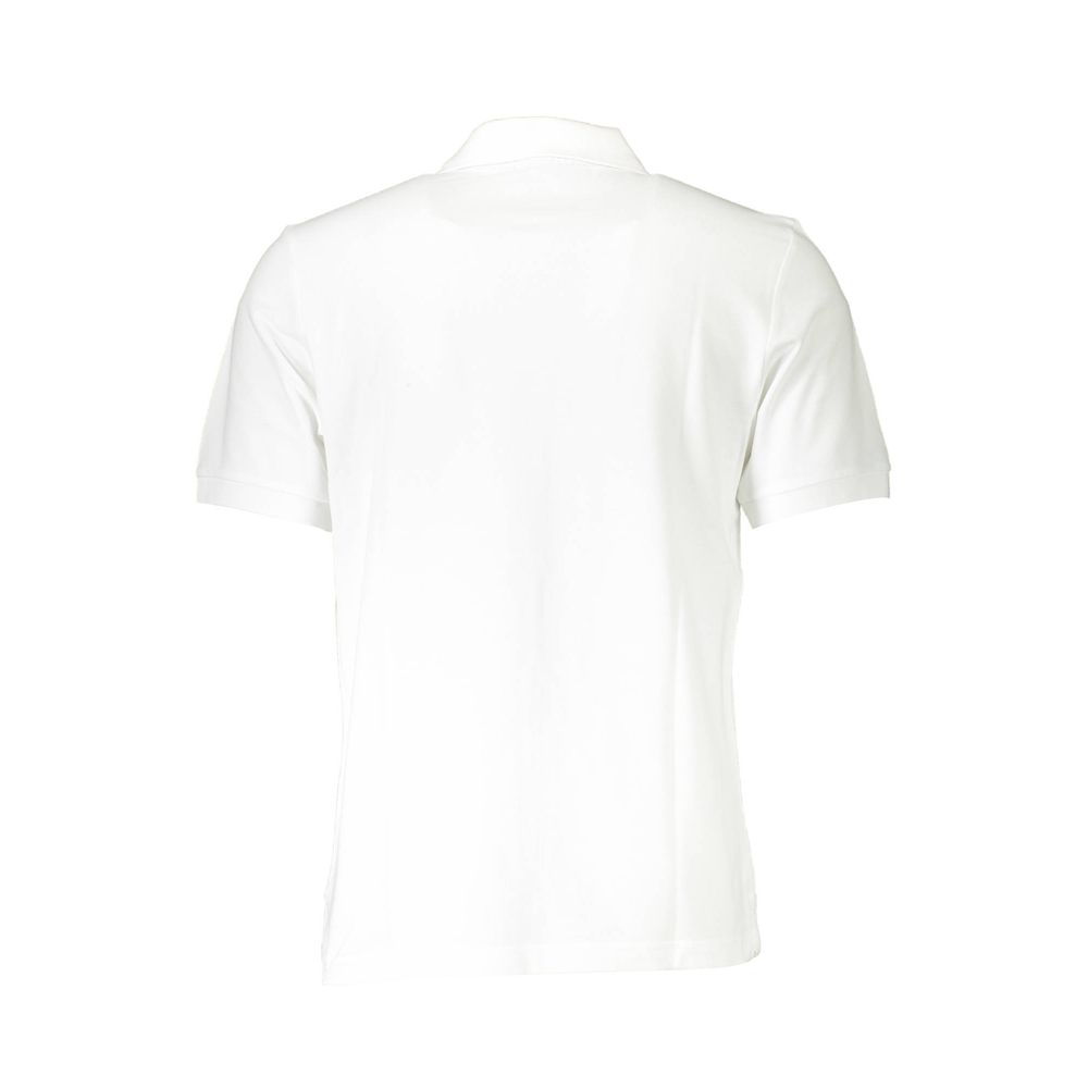 North Sails Bianco Baumwoll-Herrenpoloshirt