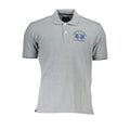 La Martina Grey Cotton Polo Shirt