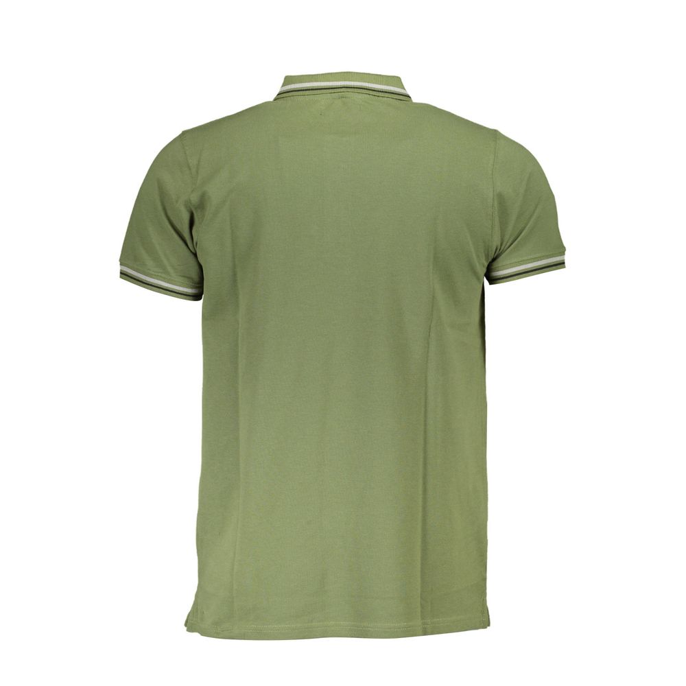 Cavalli Class Grünes Herren-Poloshirt aus Baumwolle