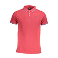 Norway 1963 Rotes Baumwoll-Poloshirt für Herren