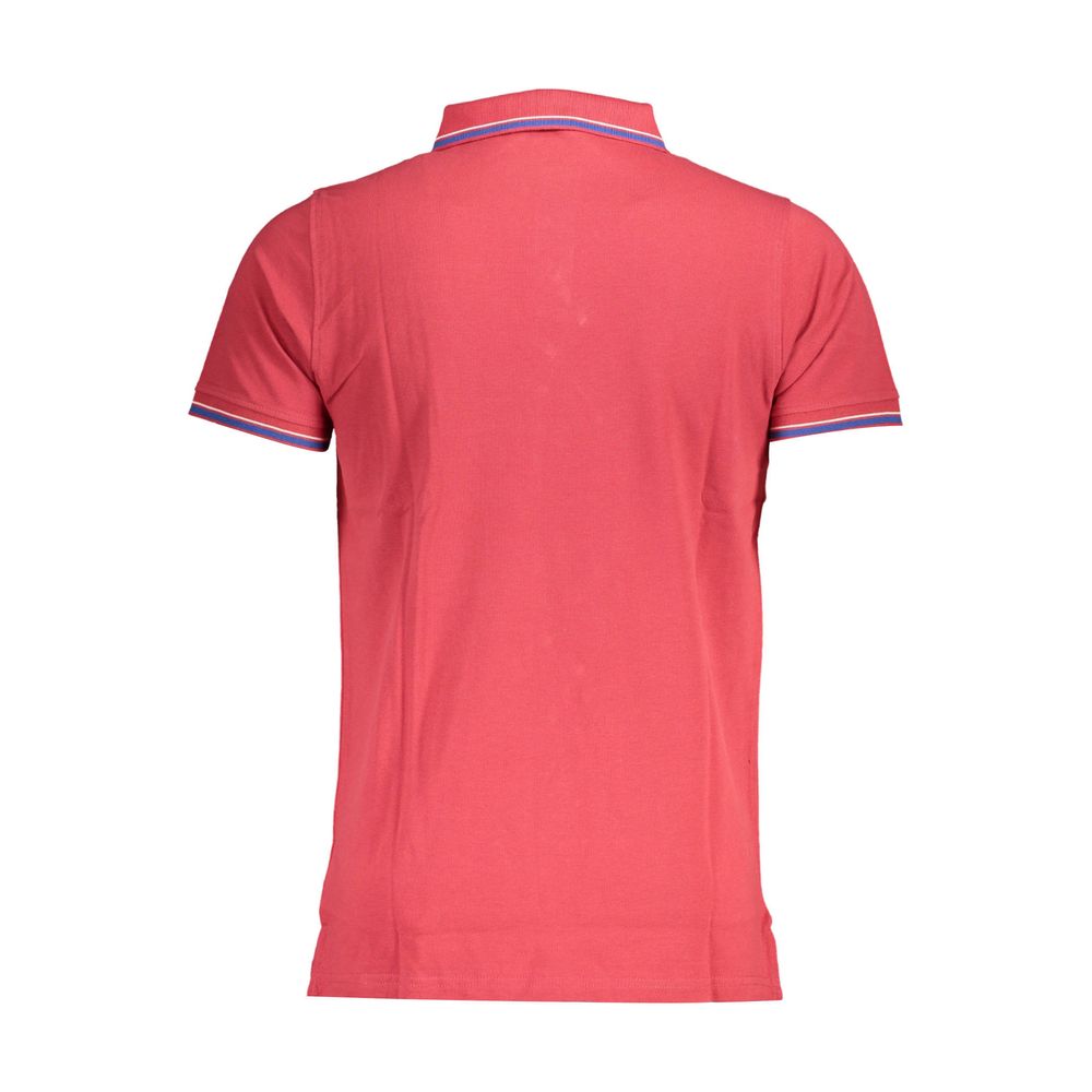 Norway 1963 Rotes Baumwoll-Poloshirt für Herren