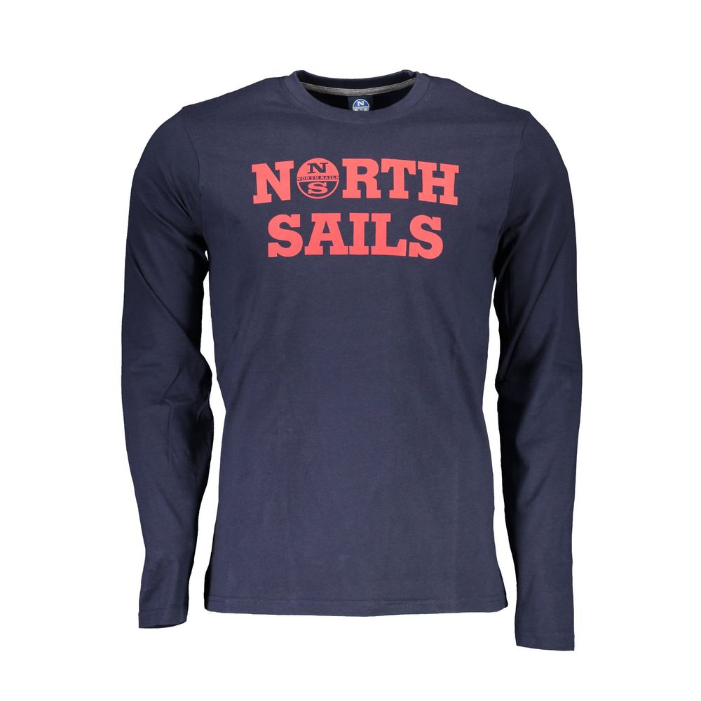 North Sails Baumwoll-T-Shirt in Blau