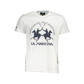 La Martina Weißes Baumwoll-T-Shirt für Herren