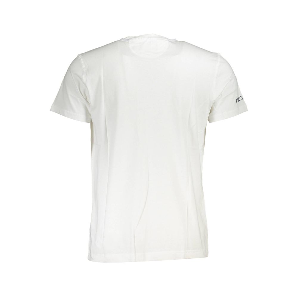 La Martina Weißes Baumwoll-T-Shirt für Herren