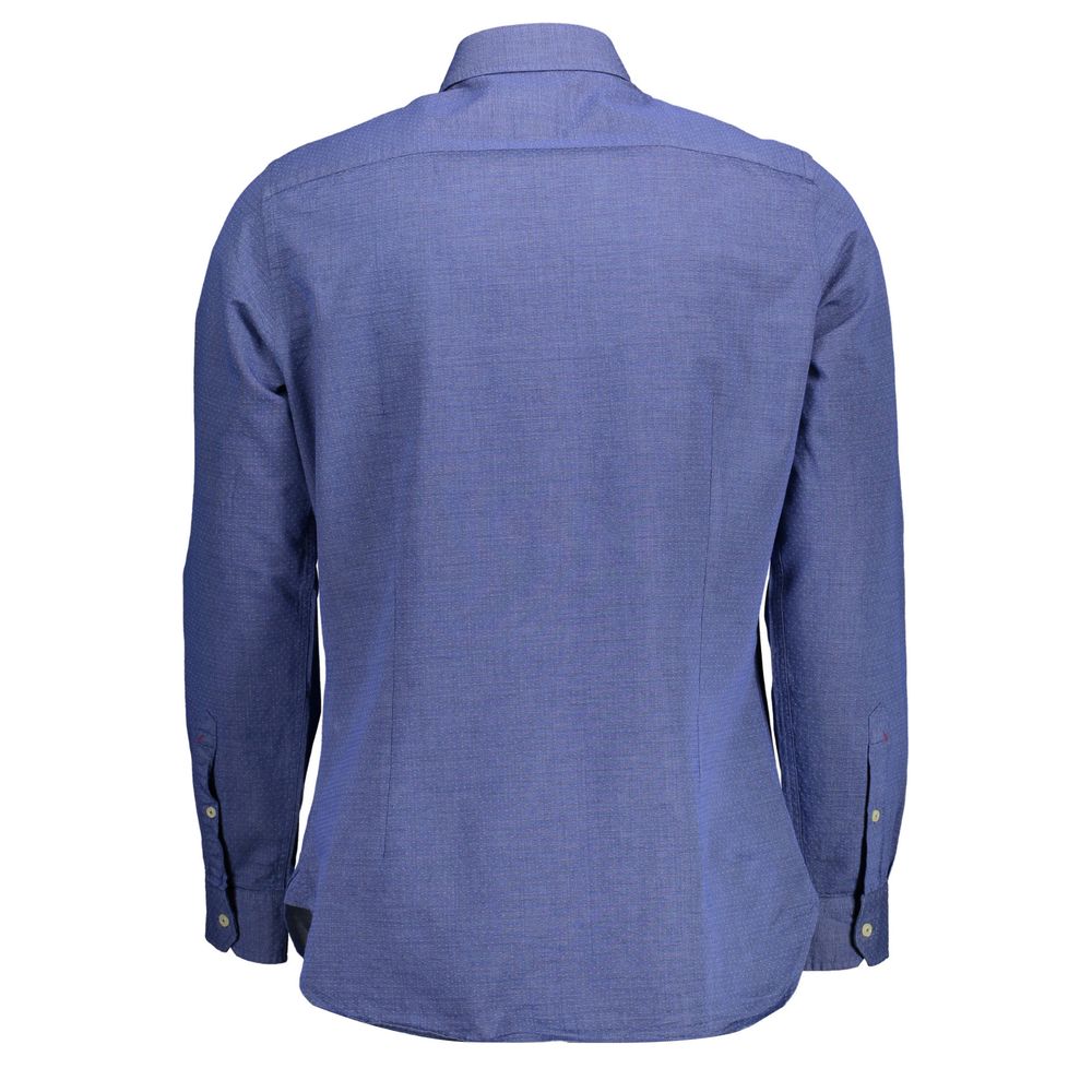 U.S. POLO ASSN. Herrenhemd aus blauer Baumwolle
