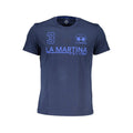 La Martina Blu Baumwoll-T-Shirt für Herren
