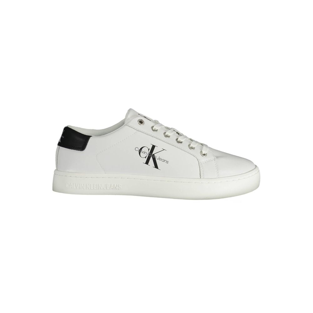 Calvin Klein Weiß Recyceltes Polyester Herren Sneaker