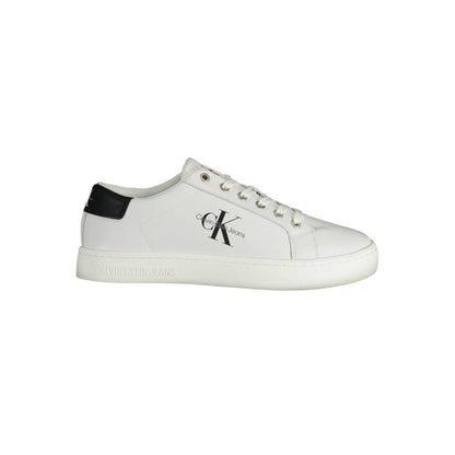 Calvin Klein Weiß Recyceltes Polyester Herren Sneaker