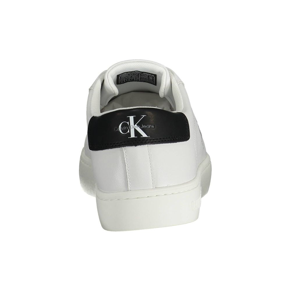 Calvin Klein Weiß Recyceltes Polyester Herren Sneaker