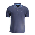 La Martina Blaues Baumwoll-Poloshirt für Herren