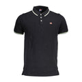 Norway 1963 Schwarzes Herren-Poloshirt aus Baumwolle
