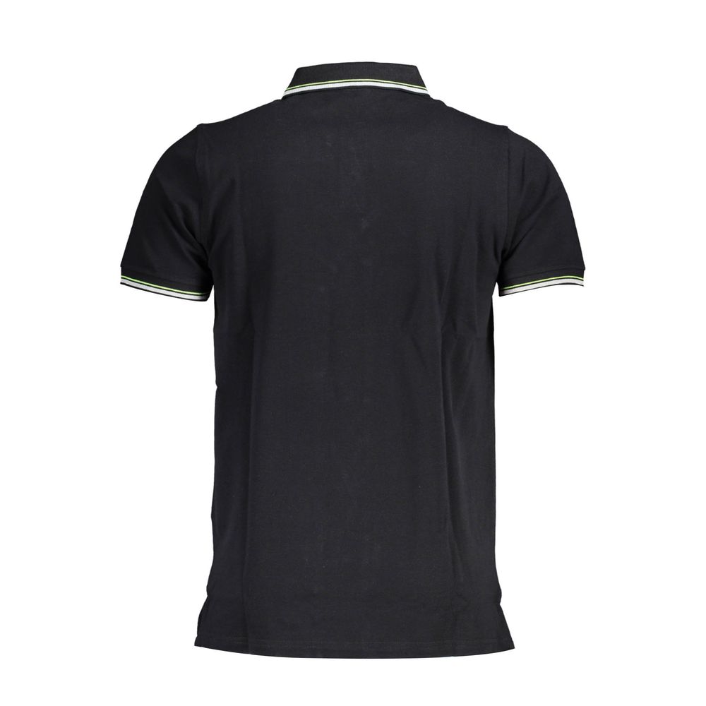 Norway 1963 Schwarzes Herren-Poloshirt aus Baumwolle