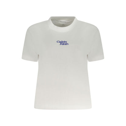 Calvin Klein Weißes T-Shirt aus Baumwolle für Frauen