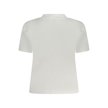 Calvin Klein Weißes T-Shirt aus Baumwolle für Frauen
