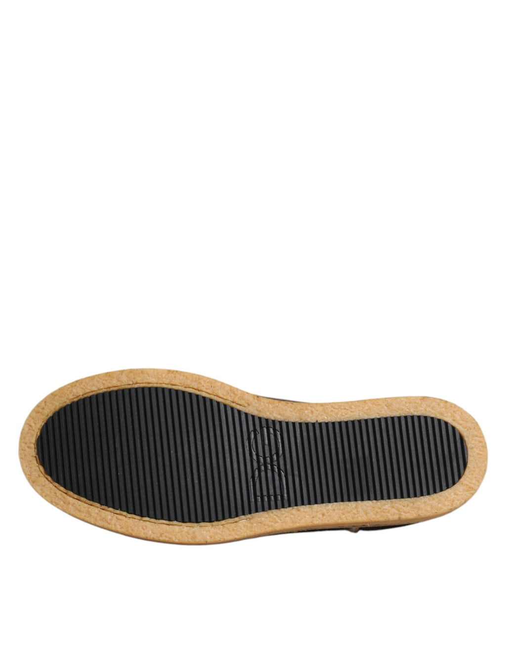 Dolce & Gabbana Braun Weiß Kalbsleder Loafers Schuhe