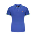 Norway 1963 Blu Cotton Herren Poloshirt