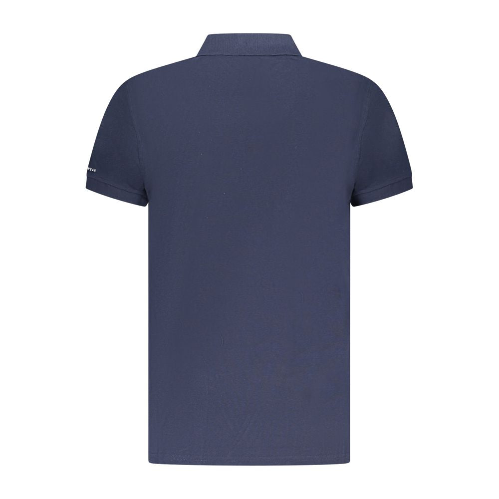 Trussardi Blu Cotton Herren Poloshirt