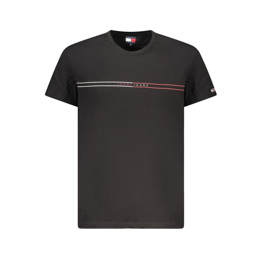 Tommy Hilfiger Baumwoll-T-Shirt in Schwarz