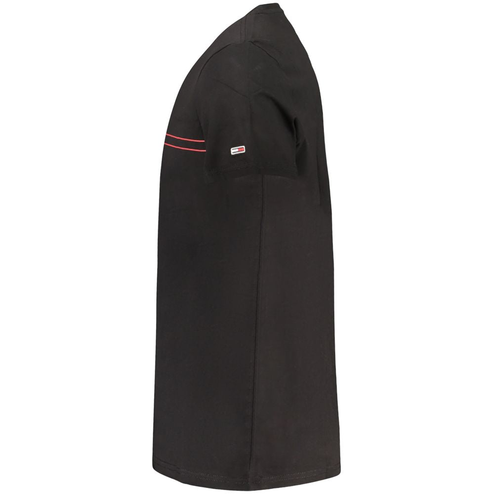 Tommy Hilfiger Baumwoll-T-Shirt in Schwarz