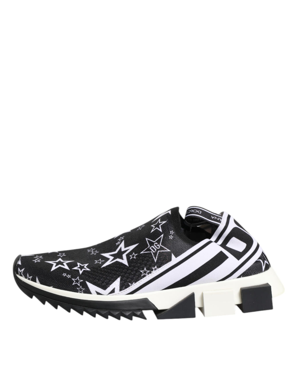 Dolce & Gabbana Schwarz Weiß Sorrento Low Top Sneakers Schuhe