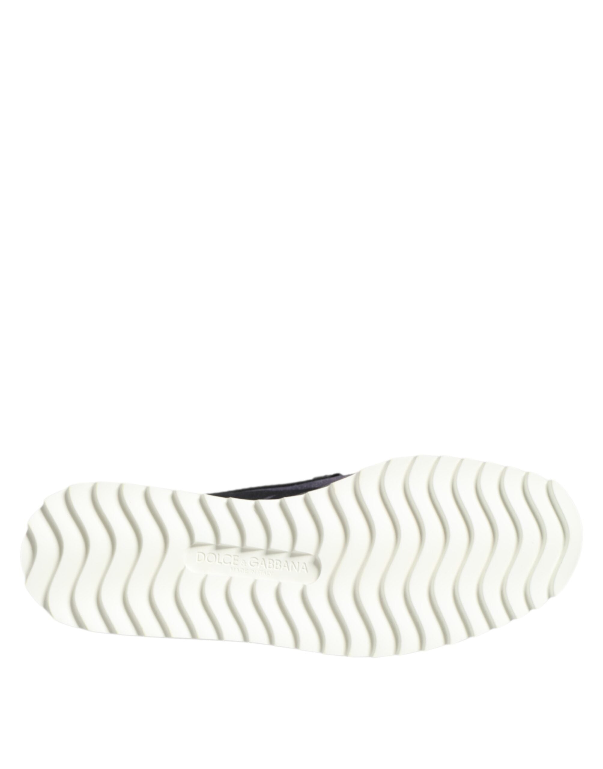 Dolce & Gabbana Black Tropical Slip-On Men's Sneakers Shoes