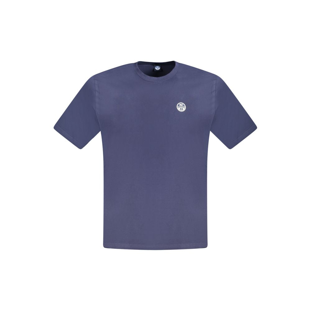 North Sails Blu Baumwoll-T-Shirt für Herren