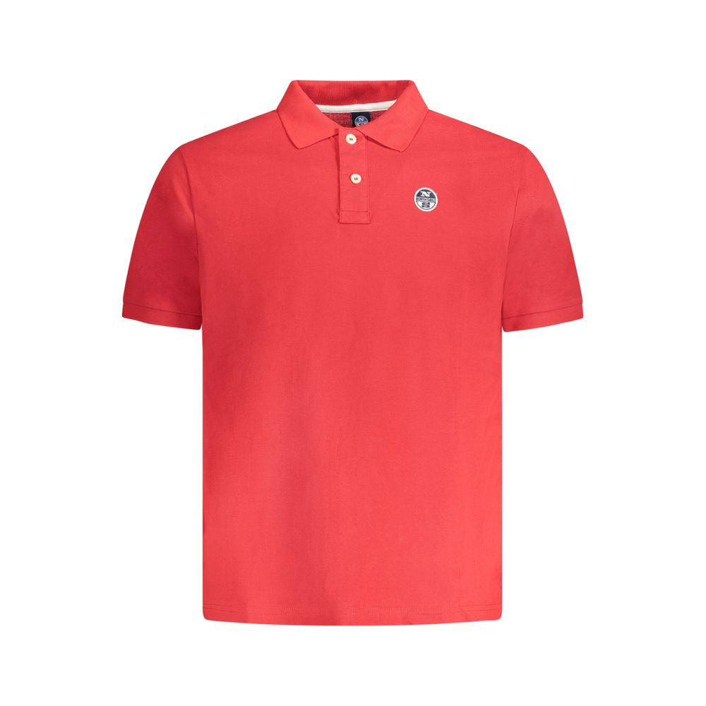North Sails Cotton Polo Shirt in Red