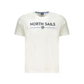 North Sails Bianco Baumwoll-T-Shirt für Herren