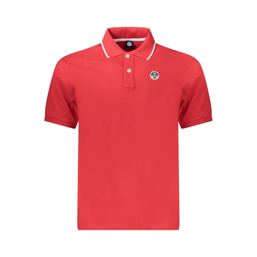 North Sails Rotes Baumwoll-Poloshirt
