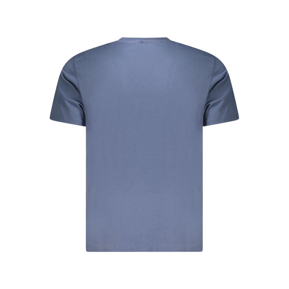 North Sails Blu Baumwoll-T-Shirt für Herren