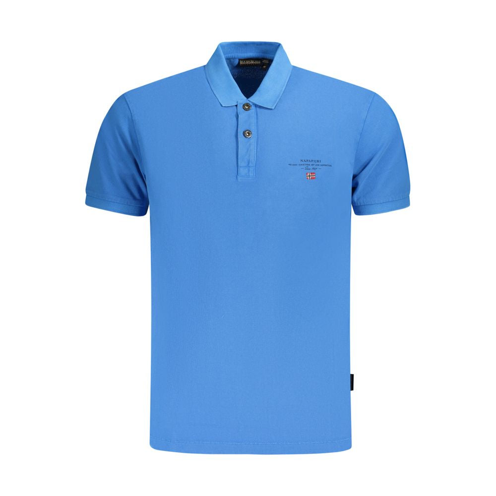 Napapijri Cotton Polo Shirt in Blue