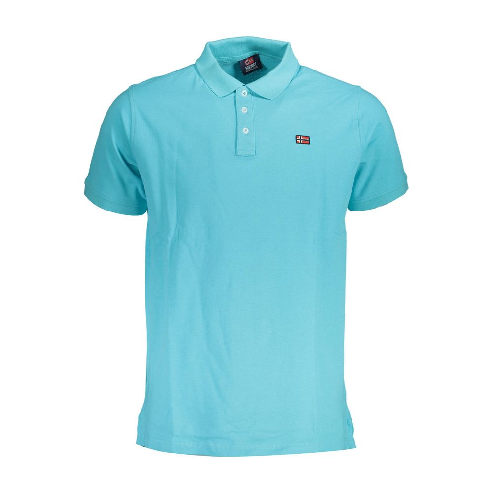 Norway 1963 Cotton Polo Shirt in Blue