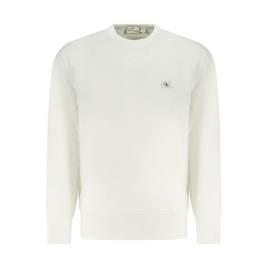 Calvin Klein Weißer Baumwollpullover für Männer