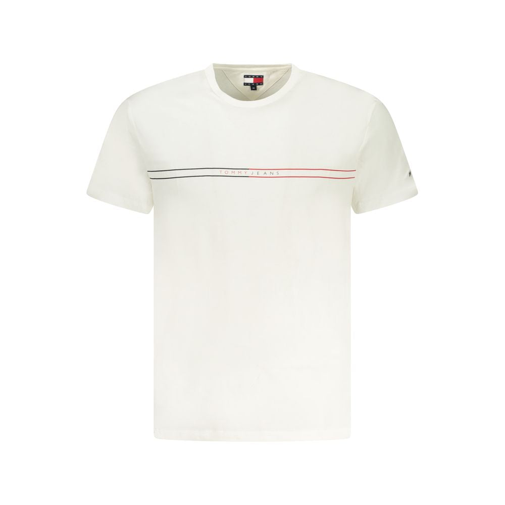 Tommy Hilfiger Weißes Baumwoll-T-Shirt für Herren