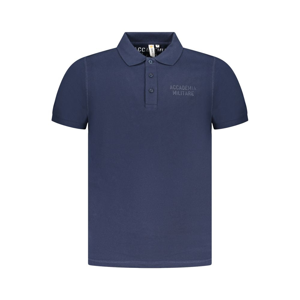 Accademia Militare Blu Cotton Herren Poloshirt